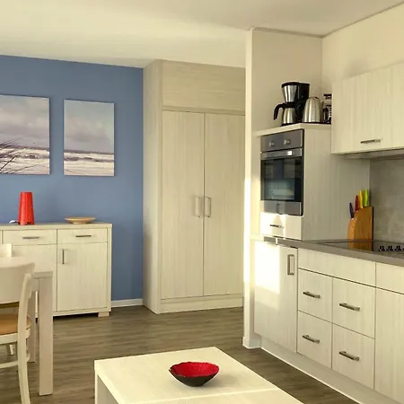 公寓 25, Pier 25, Apartmenthaus Hafenspitze Blickrichtung Offene Seestrand *