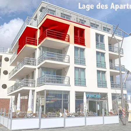 25, Pier 25, Apartmenthaus Hafenspitze Blickrichtung Offene Seestrand 公寓 埃肯弗德