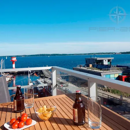 25, Pier 25, Apartmenthaus Hafenspitze Blickrichtung Offene Seestrand 公寓 *